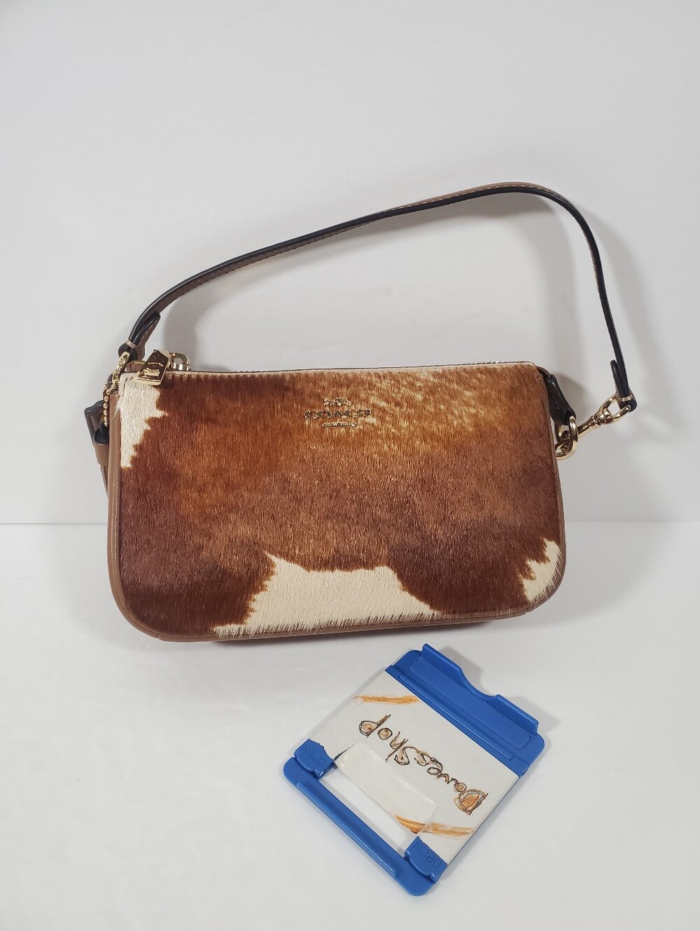 Coach Nolita 19In Haircalf With Cow Print NWT